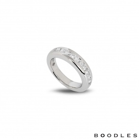 Boodles Platinum Half Eternity Diamond Ring 0.72ct Boodles Platinum Half Eternity Diamond Ring 0.72ct